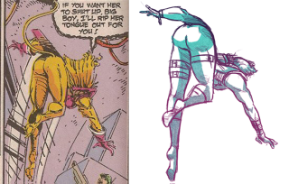 Illustration for article titled The Hawkeye Initiative redraws absurd superheroine poses with Hawkeye